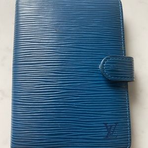 Louis Vuitton Blue Epi Leather Agenda PM